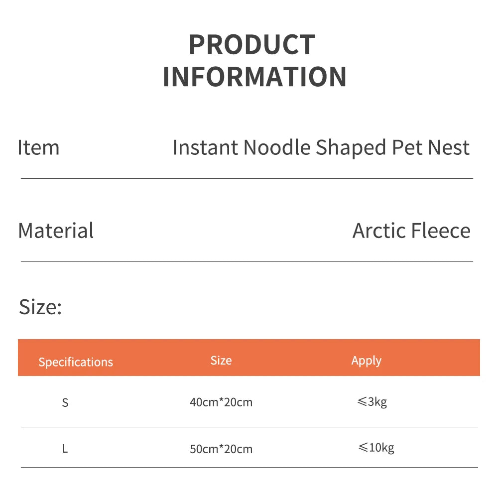 Cozy Noodle Nook: Hanpanda Four Season Home Instant Noodles Pet House for Cats
