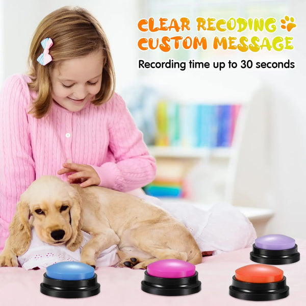 ChatChum Pet Speaking Buttons: Recordable and Portable Funny Dog Toys