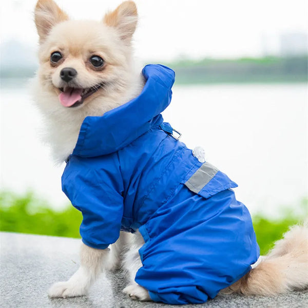 Rain-Ready Pup: Reflective Waterproof Dog Raincoat for Yorkies, Poodles, and More