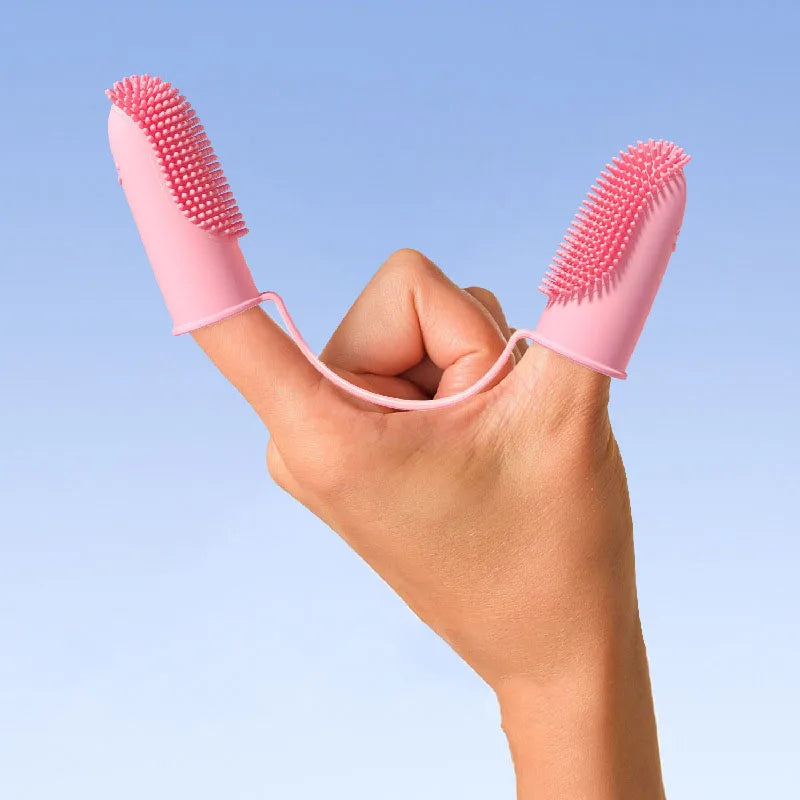 Healthy Smiles: Super Soft Silicone Pet Finger Toothbrush for Dog and Cat Dental Care