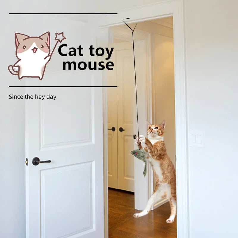 PouncePal Mouse Mimic: Interactive Cat Toy with Retractable Fun