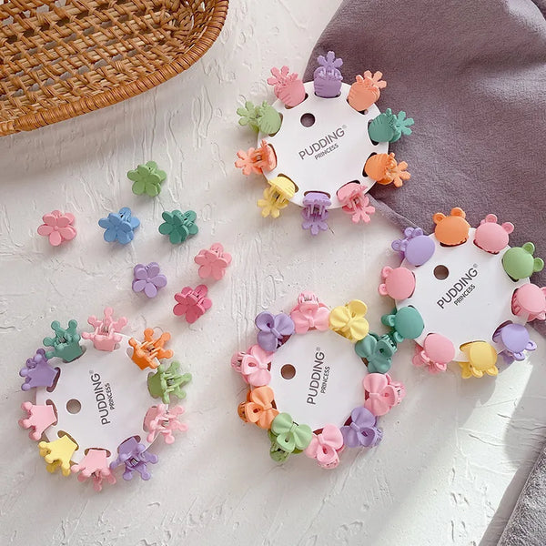 Candy-Colored Elegance: 10-Piece Set of Mini Pet Hair Bows for Dogs and Cats