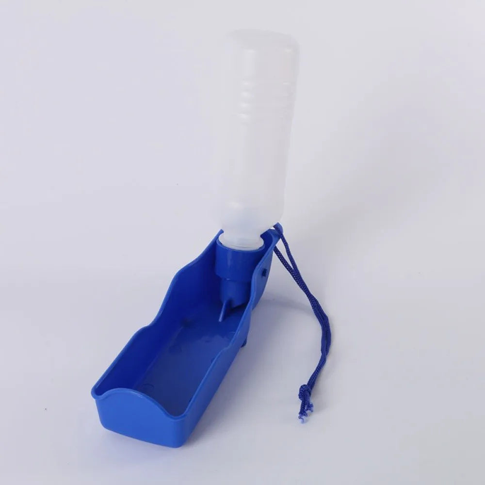 On-the-Go Hydration: Portable Pet Water Bottle with Foldable Feeder Bowl