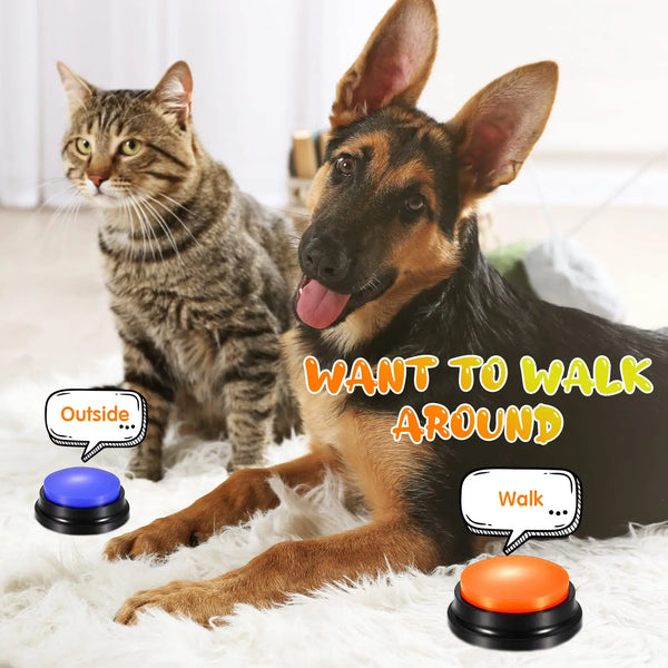 ChatChum Pet Speaking Buttons: Recordable and Portable Funny Dog Toys