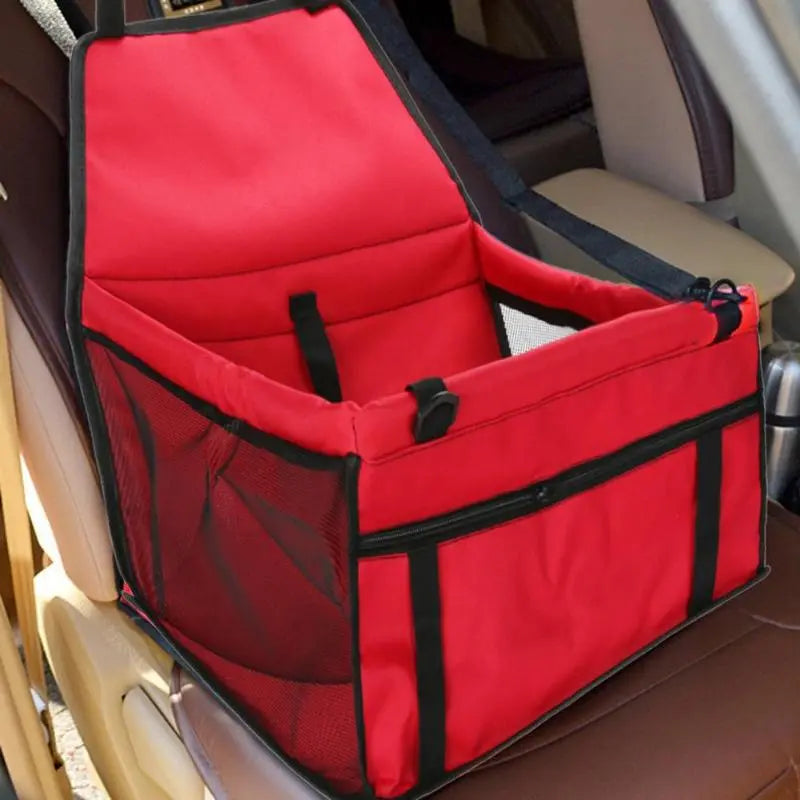 Pet-friendly Auto Travel: Folding Dog Car Seat Cover with Hammock Design