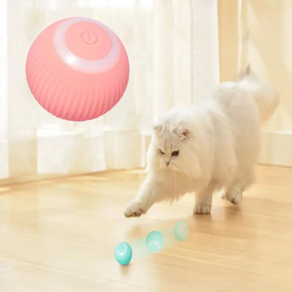 Play Smart, Play Anytime: Automatic Rolling Ball Electric Cat Toy for Interactive and Self-moving Fun