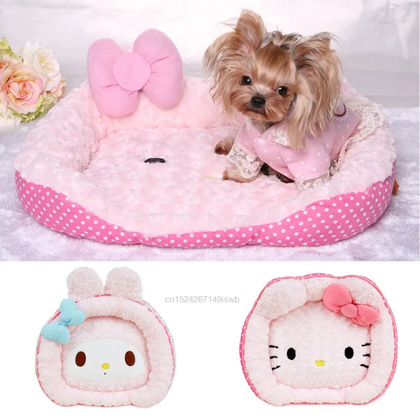 Hello Kitty Haven: Cute Pink Dog Bed for Small Pets