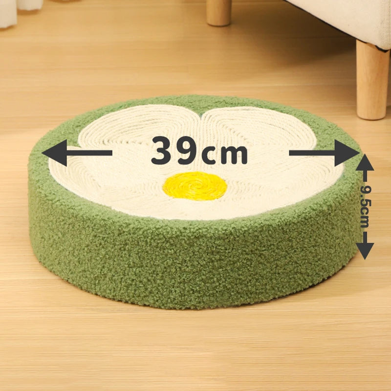 WhiskerHaven™ CozyCat Retreat: 2-in-1 Sisal Scratcher Bed and Round Cat House