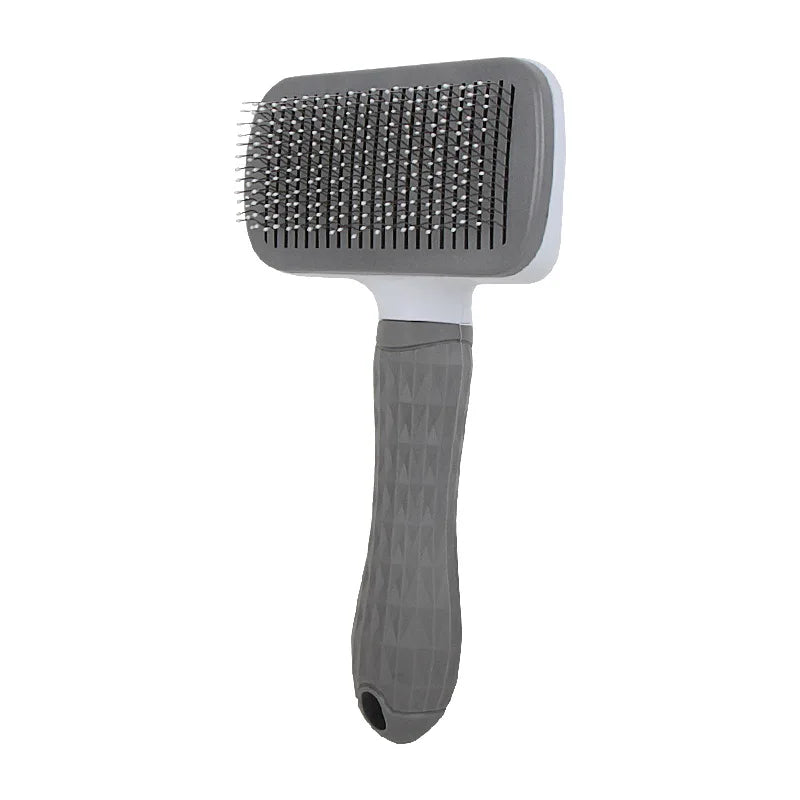 Fur-Free Fluff: Pet Hair Removal Brush with Automatic Stainless Steel Comb for Dogs and Cats