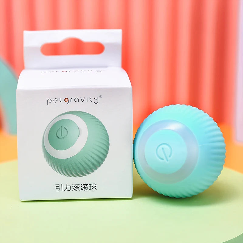 Play Smart, Play Anytime: Automatic Rolling Ball Electric Cat Toy for Interactive and Self-moving Fun