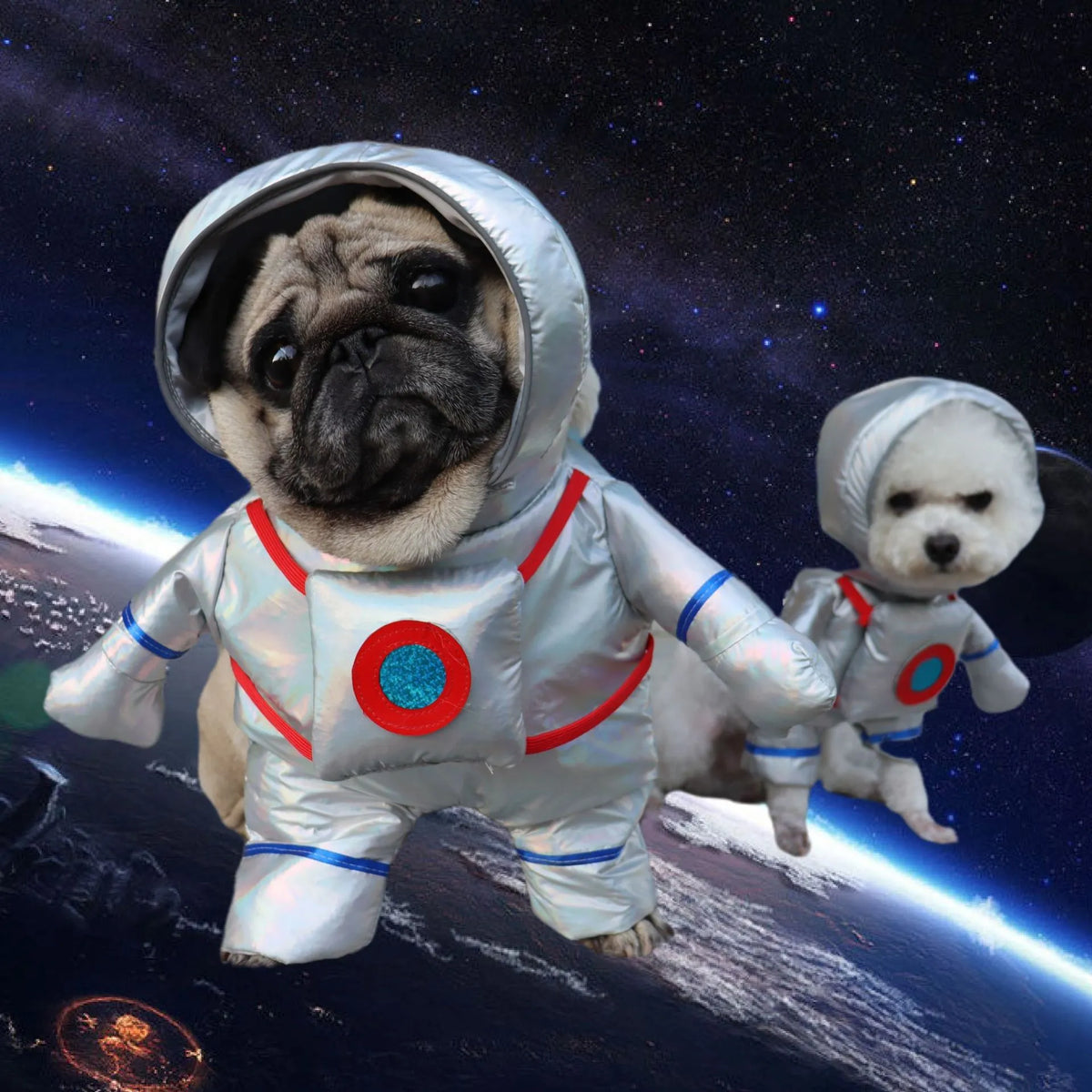 GalacticGiggles Pet Cosplay: Funny Space Suit for Cats and  Dogs