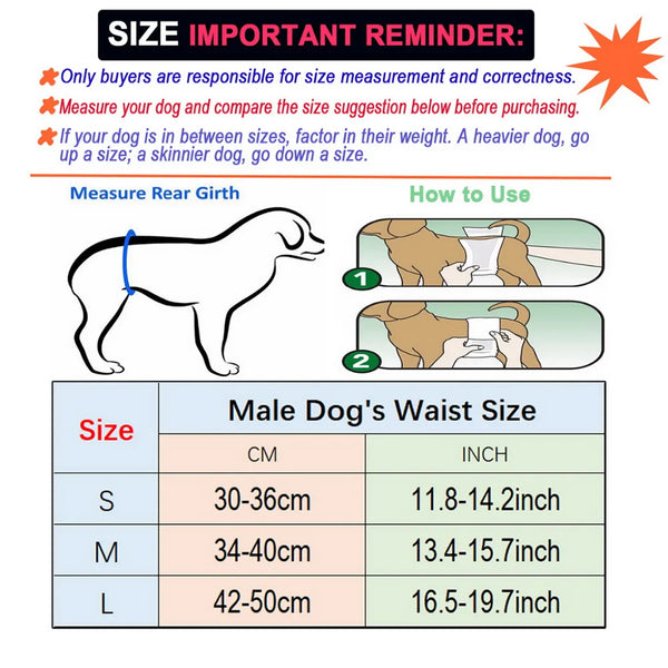PetComfort Guard: Washable Reusable Dog Cloth Diaper