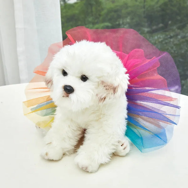 Princess Pup Elegance: Dog Tutu Skirt for Summer Cosplay and Bulldog Chic