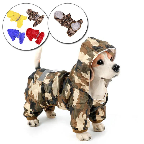 Rain-Ready Pup: Reflective Waterproof Dog Raincoat for Yorkies, Poodles, and More
