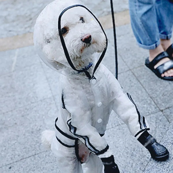 Stay Dry in Style: Reflective Waterproof Pet Raincoat