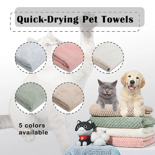 SnuggleDry Pet Bathrobe: Soft Fiber Quick-Drying Towel for Dogs and Cats