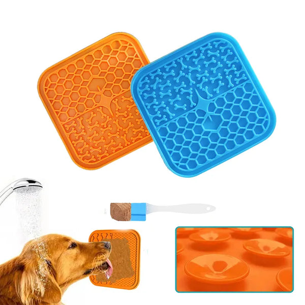LickEase Silicone Lick Pad: Slow Feeding Fun for Paws and Whiskers