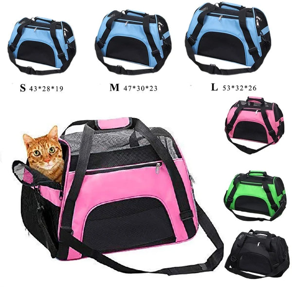 PurrPorter Mesh Pet Carrier: Portable Dog and Cat Bag with Breathable Design