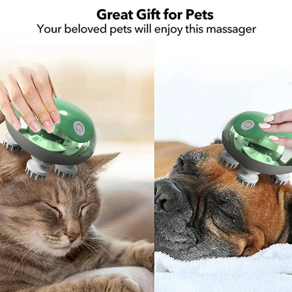 SpaTouch: Waterproof Pet Massager with Soft Head – Comfortable and Adjustable Modes