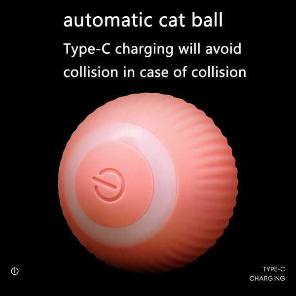 Play Smart, Play Anytime: Automatic Rolling Ball Electric Cat Toy for Interactive and Self-moving Fun