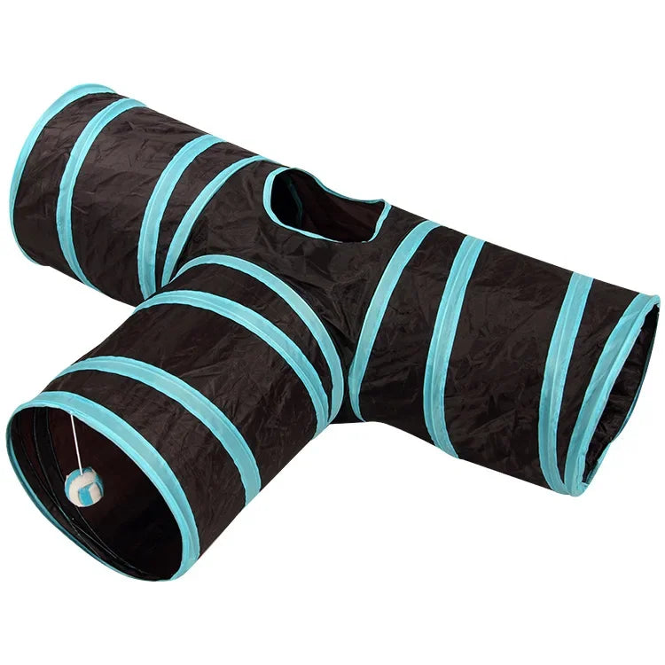 PlayHaven Kitty Tube: Cat Tunnel Toy with Peek Hole