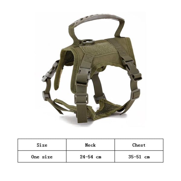 Secure Adventures: Tactical Cat Harness with Adjustable Nylon