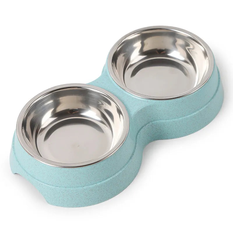 Double Delight: Stainless Steel Pet Bowls for Food and Water