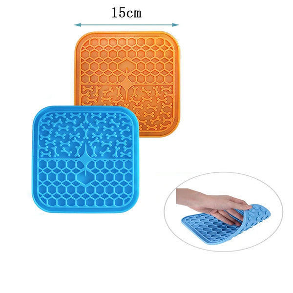 LickEase Silicone Lick Pad: Slow Feeding Fun for Paws and Whiskers