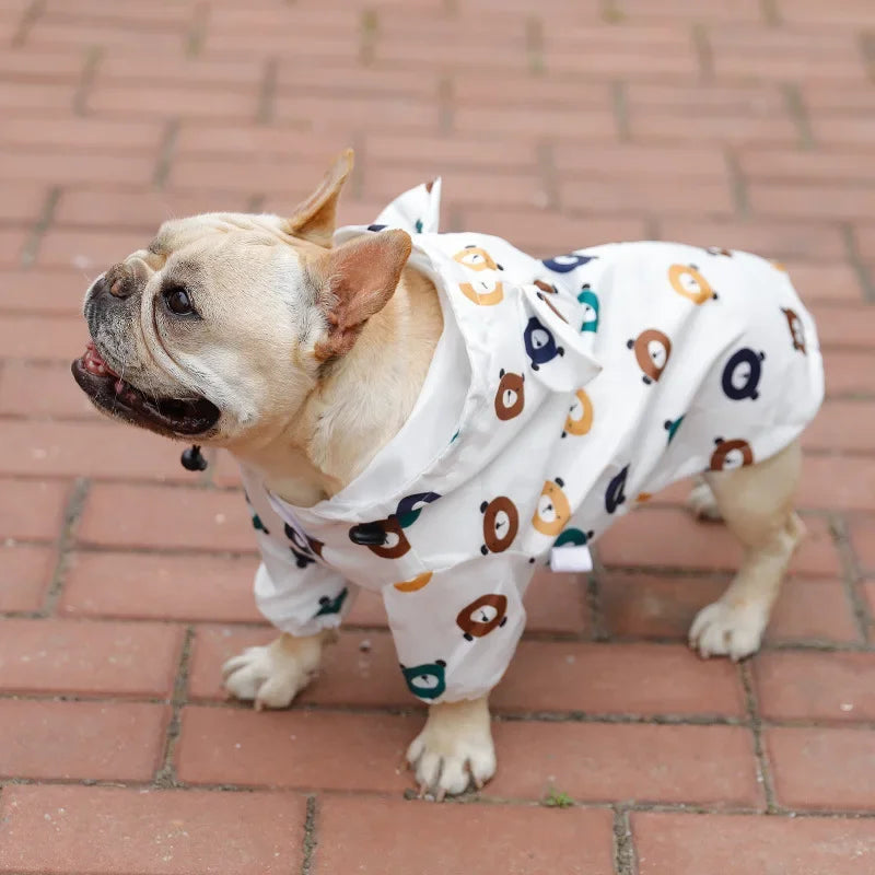 PuddlePaw Protector: Stylish Waterproof Raincoat for Trendsetting Tails