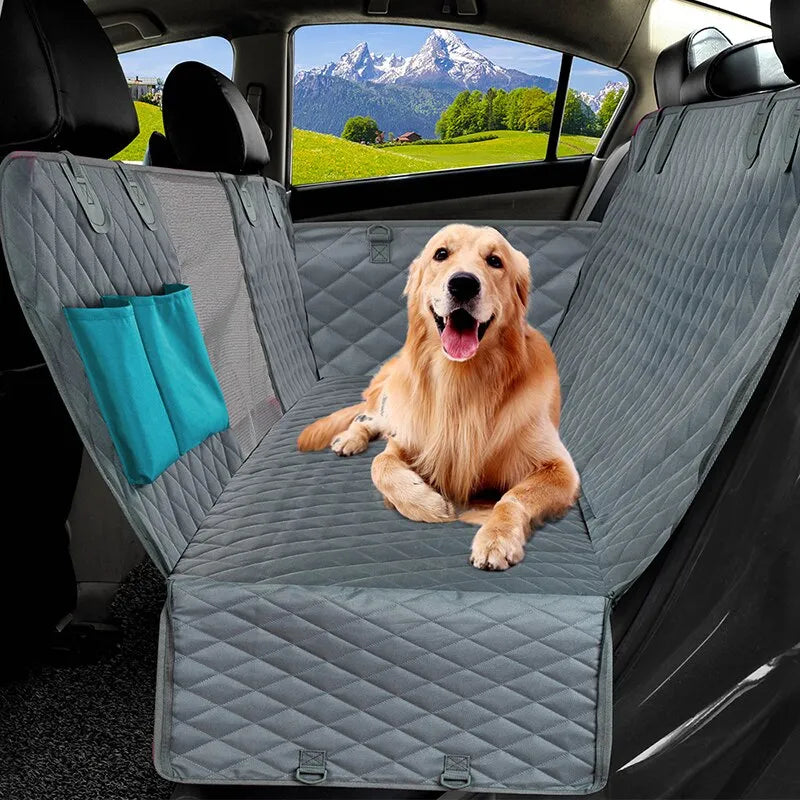 RideRitz Deluxe: 143×153CM Double Zipper Car Pet Seat Pad