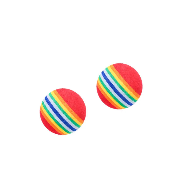 Interactive Rainbow EVA Pet Toy Balls