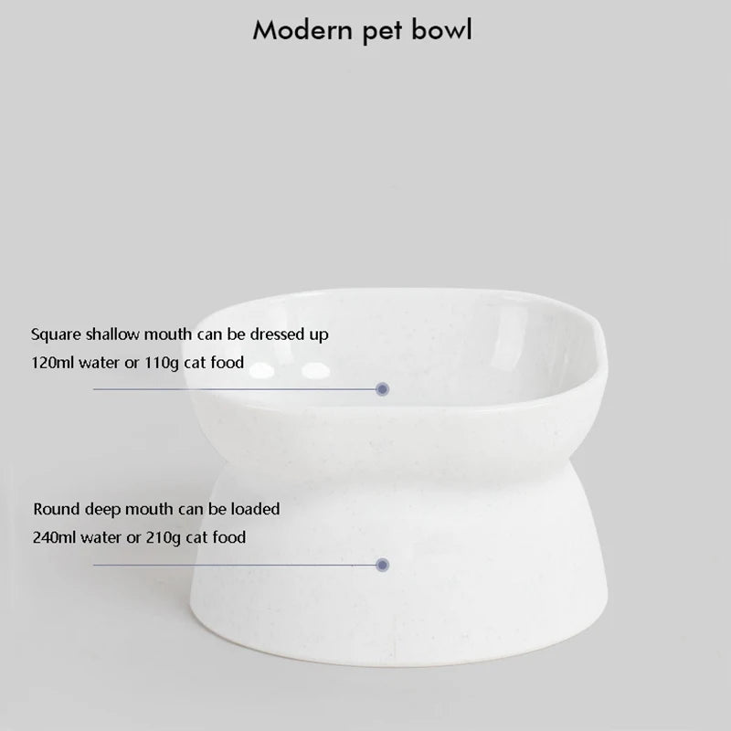 Stress-Free Dining: Tilted Cat Food Bowl for Comfort and Convenience