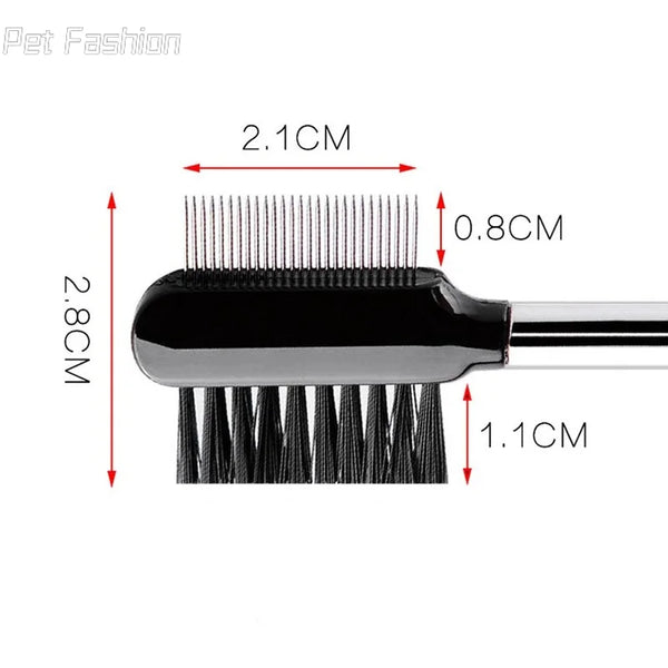 Gentle Grooming: Double-Sided Pet Eye Comb for Tear Stain Removal and Cleaning