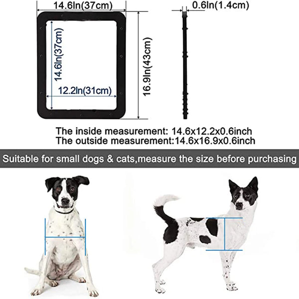 SecurePaws Screen Guardian: Lockable Sliding Pet Door with Magnetic Self-Closing and Locking Function