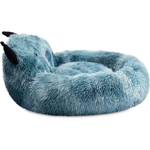 SnuggleNest Winter Pet Bed: Self-Warming Donut Design for Luxury, Cozy Sleep