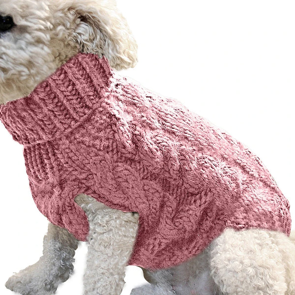 Snuggle Season Style: Winter Warmth with Pet Turtleneck Sweaters